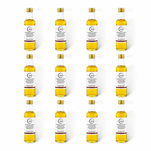 Zwölf 100-ml-Flaschen Olivenöl mit schwarzem Trüffelaroma und 2 % Aroma von Tuber melanosporum