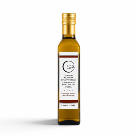 250-ml-Flasche Olivenöl mit schwarzem Trüffelaroma und 2 % Aroma von Tuber melanosporum