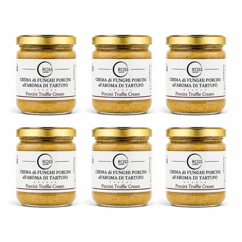 Sechs 500-g-Gläser Steinpilz-Trüffelcreme mit 78 % Boletus edulis