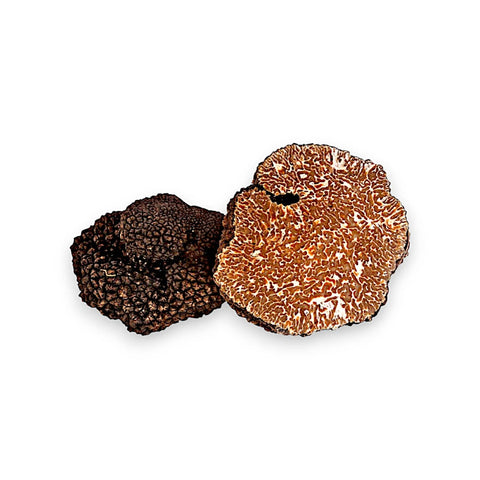 showing picture of fresh autumn  truffle tuber uncinatum in product text